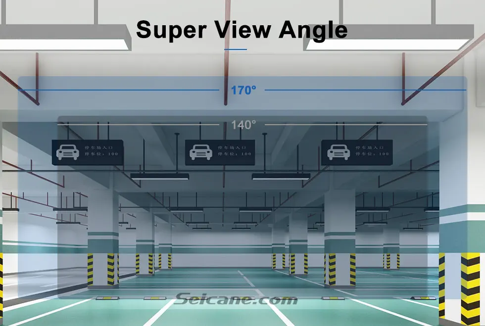Seicane Автомобильная камера заднего вида, запасная парковочная камера, 8 светодиодный, ночное видение, водонепроницаемая, 170, широкоугольный, HD изображение