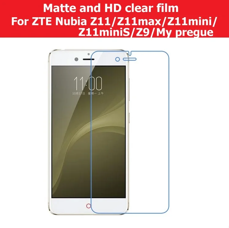 Защитная Антибликовая матовая пленка для ZTE Nubia My Prague NX513J M5 Z9 Z11 max mini miniS HD