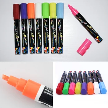 

Chalk Markers Chalkboard Erasable Dustless Water-Based Non-Toxic Liquid Pens Set JUN-28B