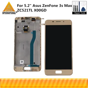 

5.2" Original Axisinternational For Asus ZenFone 3s Max ZC521TL X00GD LCD Display Screen Frame+Touch Panel Digitizer For ZC521TL