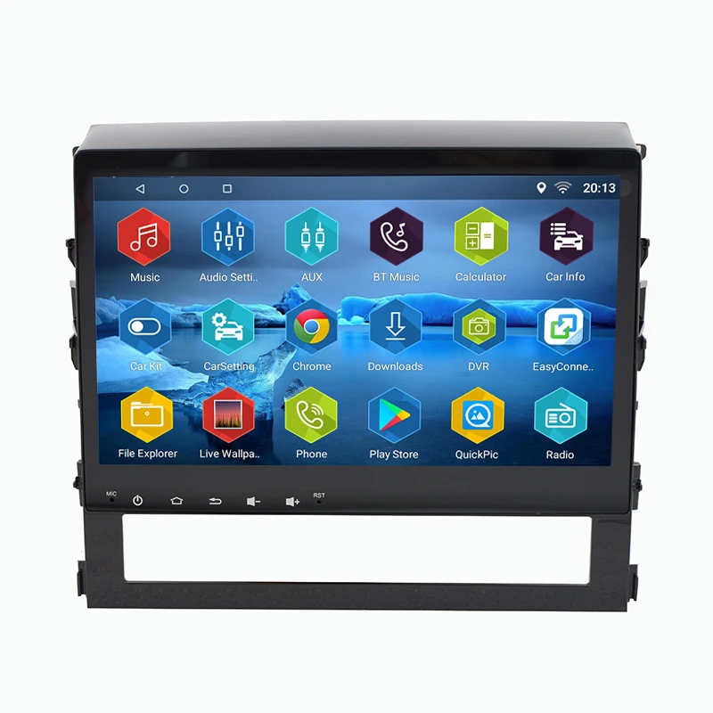 10 2 дюймов Android 7.0.0 GPS навигация для Toyota Land Cruiser LC200 2015 2016 с сенсорным экраном авто