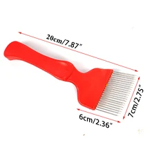 2 шт. медовые пчелы Вилка Нож для пчеловодства инструменты расческа откалывание иглы скребок лист улей резки вилки ручка оборудование apicultura