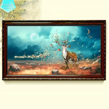 

PSHINY 5D DIY Diamond embroidery sale Fantasy deer pictures Full Square rhinestones kit animal Diamond Painting cross stich