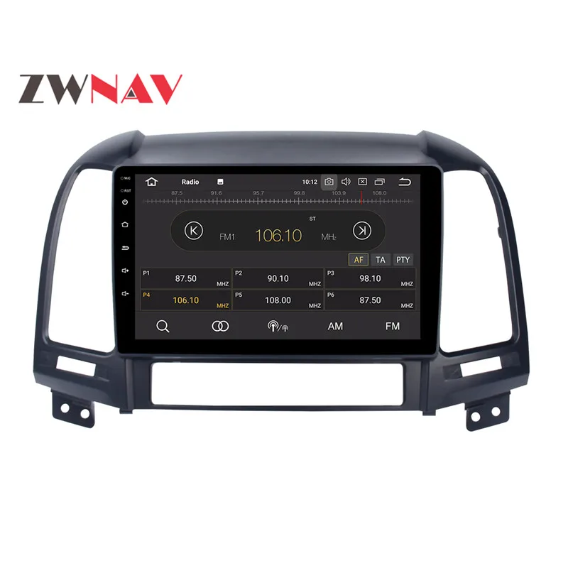 Excellent Android 8.0 4+32GB 8 Core Car DVD Player GPS Navigation Headunit IPS Screen For Hyundai Santa Fe 2006-2012 Car Radio 2 din 5