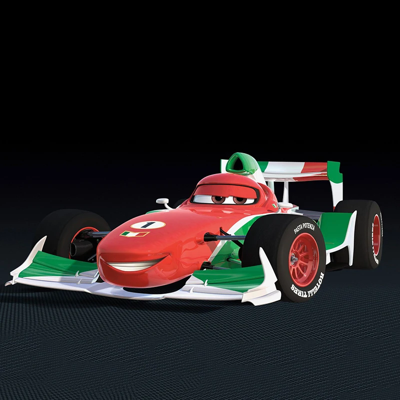 1:55 металлическая литая игрушка Disney Pixar Cars 2 3 Lightning McQueen F1 Francesco Bernoulli модель