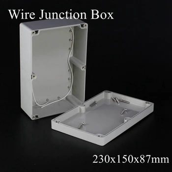 

230x150x87mm ABS Plastic Waterproof Junction Box Electrical Outdoor Connector Cable Branch Project Case Enclosure 230*150*87mm