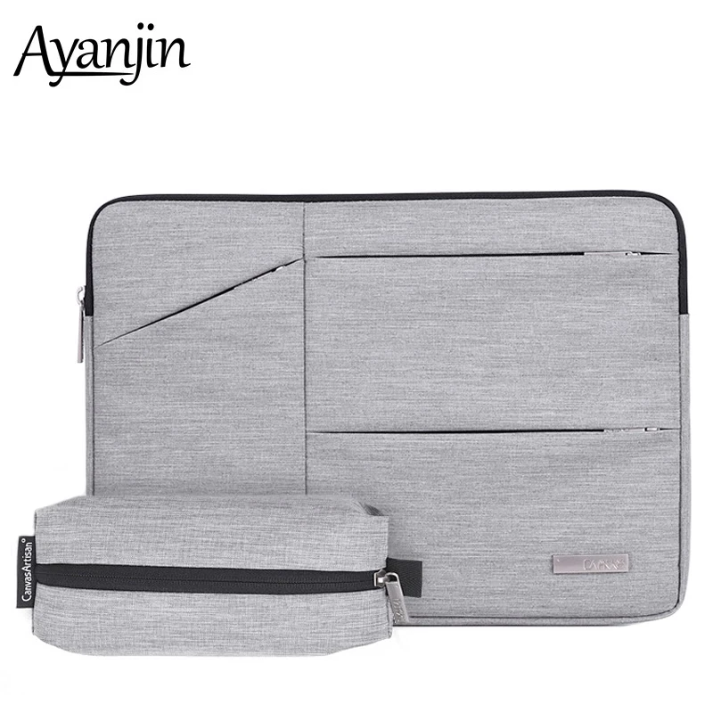 

For Xiaomi Samsung Dell HP Asus Lenovo 13 14 15 Polyester Sleeve Laptop Bag For Macbook Air 13 Case Women Men Bags+Power pack