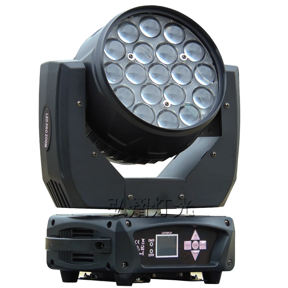 pro light moving heads Aura 19x12w rgbw zoom led moving head light mac