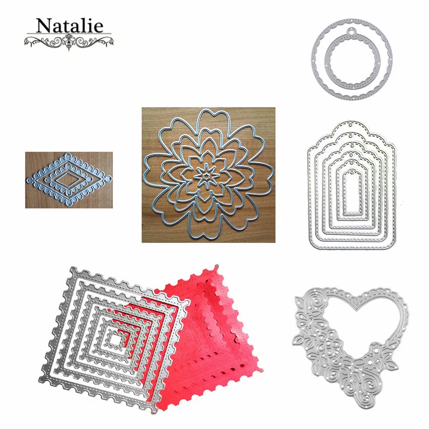 Circle Carbon Steel Cutting Dies Stencil Template For DIY Scrapbook Album Paper