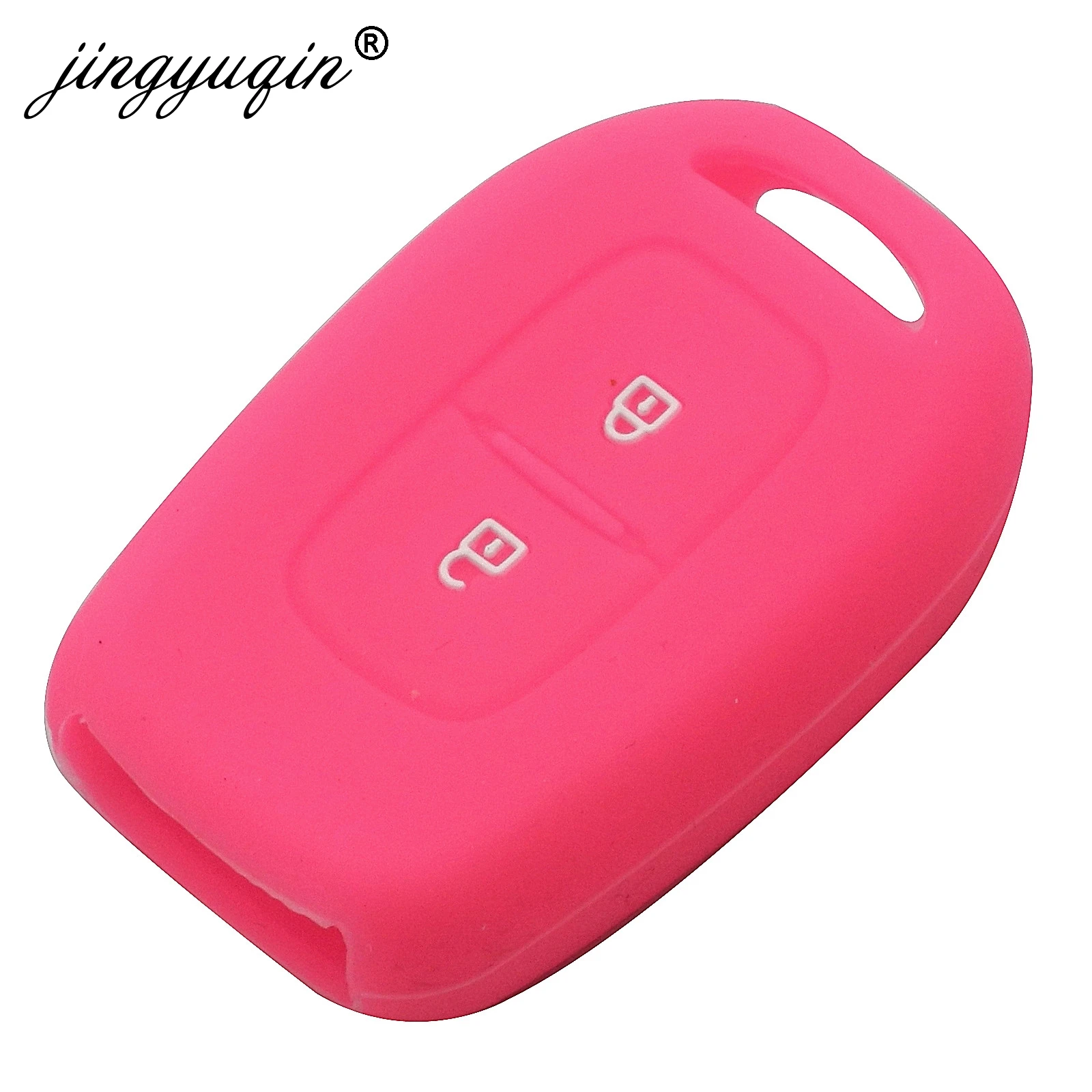 Чехол для ключа jingyuqin силиконовый чехол с 2 кнопками Renault Scenic Master Megane Duster Logan Clio Captur