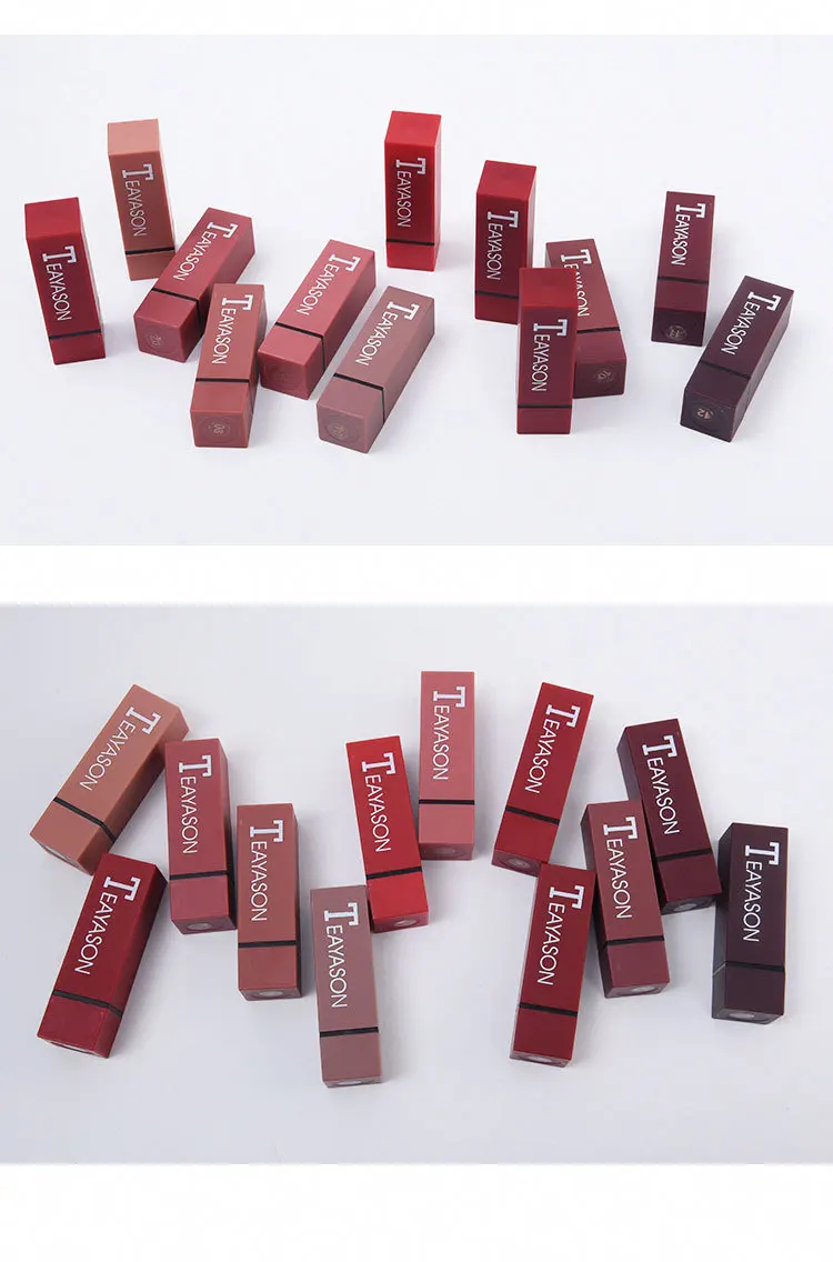 Waterproof Matte Lipstick Gloss Liquid Moisturizer Smooth Lip Stick Long Lasting Beauty Makeup Cosmetic 12pcs/set