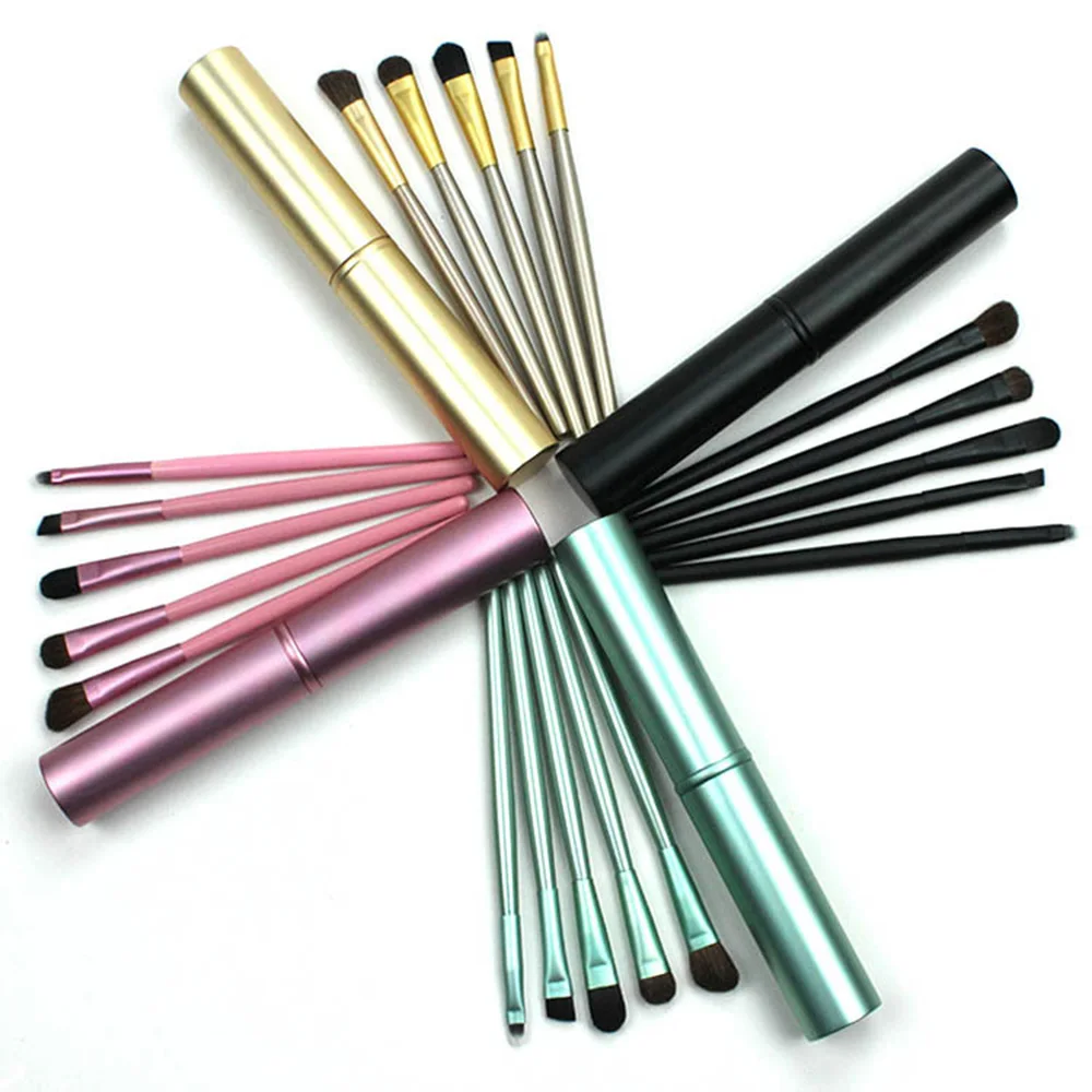 

ELECOOL Pro 5pcs Makeup Brushes Set Eye Shadow Eyeliner Eyelash Lip Foundation Powder Brush Kit Cosmetics Pincel Soft Pony Hair