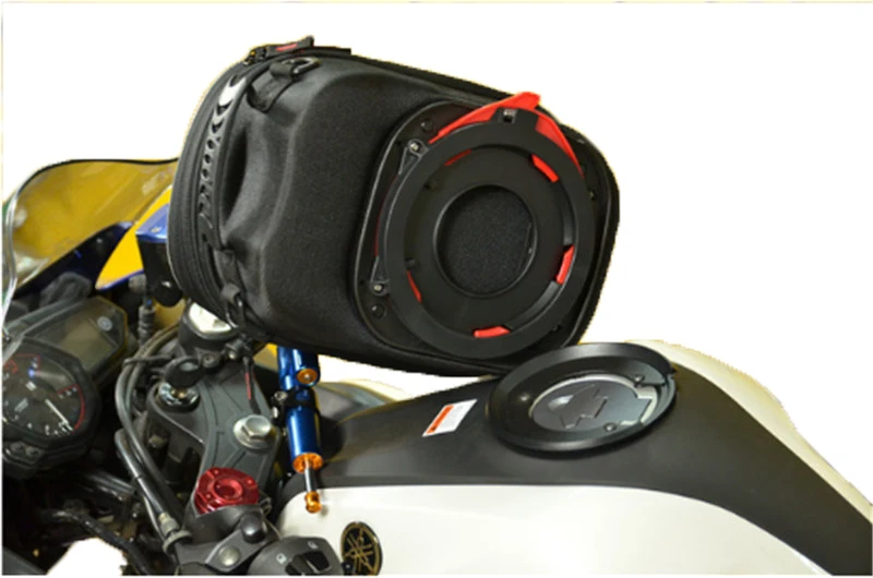 Мотоцикл блок кнопки Fix Танк мешок водонепроницаемый гоночный посылка Сумки для Kawasaki ER-6N/ER-6F 650/Versys 650/Z 750/Z 800 - Название цвета: Buckle bag