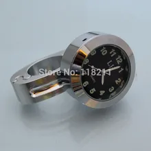 Аксессуары для мотоциклов хромированная Ручка Крепление часы для Harley Kawasaki Suzuki крейсер Yamaha Мотокросс на KTM Custom chopper