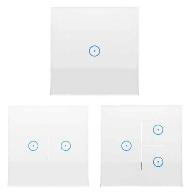 

1/2/3 Gang Wireless Remote Control Light Switches Smart Home For Alexa/Google Remote Control Wall Touch Switch