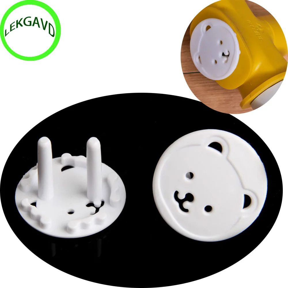 

1 X Power Kid Socket Cover Baby Child Protector Guard Mains Point Plug Bear New