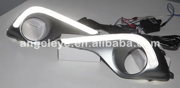 Для TOYOTA Highlander 12 светодиодов DRL Дневной ходовой светильник 2012-2013 год YDC