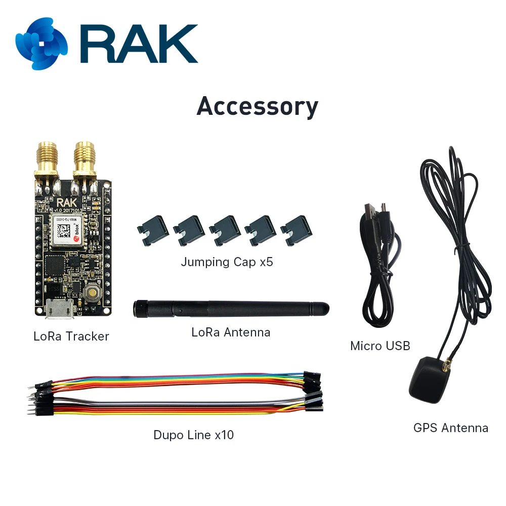 RAK811 LoRa трекер доска Беспроводной удаленного позиционирования MAX 7Q gps модуль MEMS