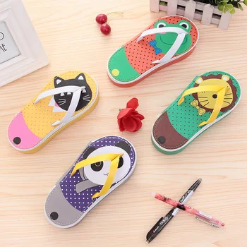 

Flip Flop Large Capacity Pencil Bag Pen Case Pencil Bag Stationery Storage Organizer Case School Office Supply Stationery Cute