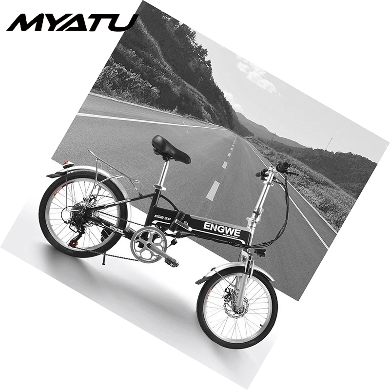 Best MYATU Electric Bike 48V 8AH Folding Electric Bicycle Multifunctional Type Made In Steel Frame Electric Scooter CE Child Style