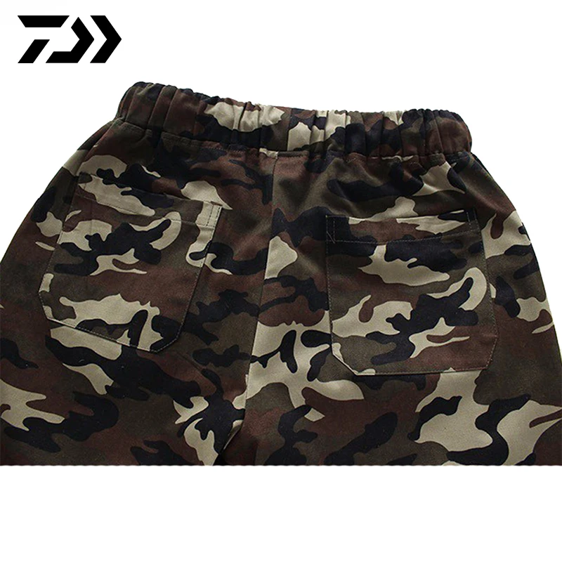 Calças de Pesca Livre à Prova de Vento Cor ao ar Homem Daiwa Camuflagem Acampamento Caminhadas Equitação Respirável Calças Esportivas Algodão Mod. 1266179 10 Roupas de pesca