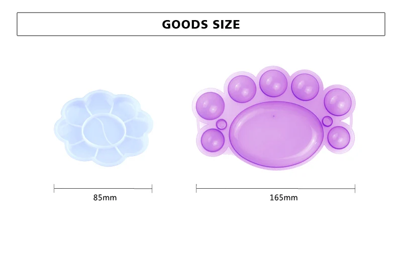 Мини-лоток для краски пластиковая маленькая Цветовая палитра художника Акварельная живопись поставка инструмент для рисования 9 видов стилей на выбор