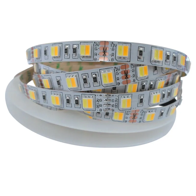 5mX Высококачественная Светодиодная лента 5050SMD регулируемая цветная Двухцветная