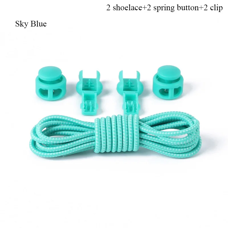No Tie Shoelaces Stretching Lock lace Locking Shoe Laces Elastic Sneaker Chidren Shoelaces Shoestrings RunningJoggingTriathlon (7)