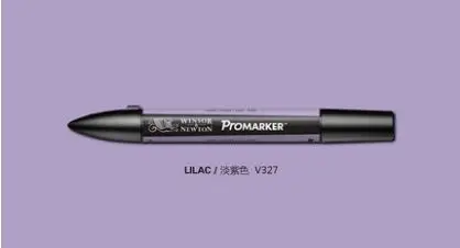 Winsor& Newton ProMarker двойной наконечник графический маркер-фиолетовый цвет тон - Цвет: lilac