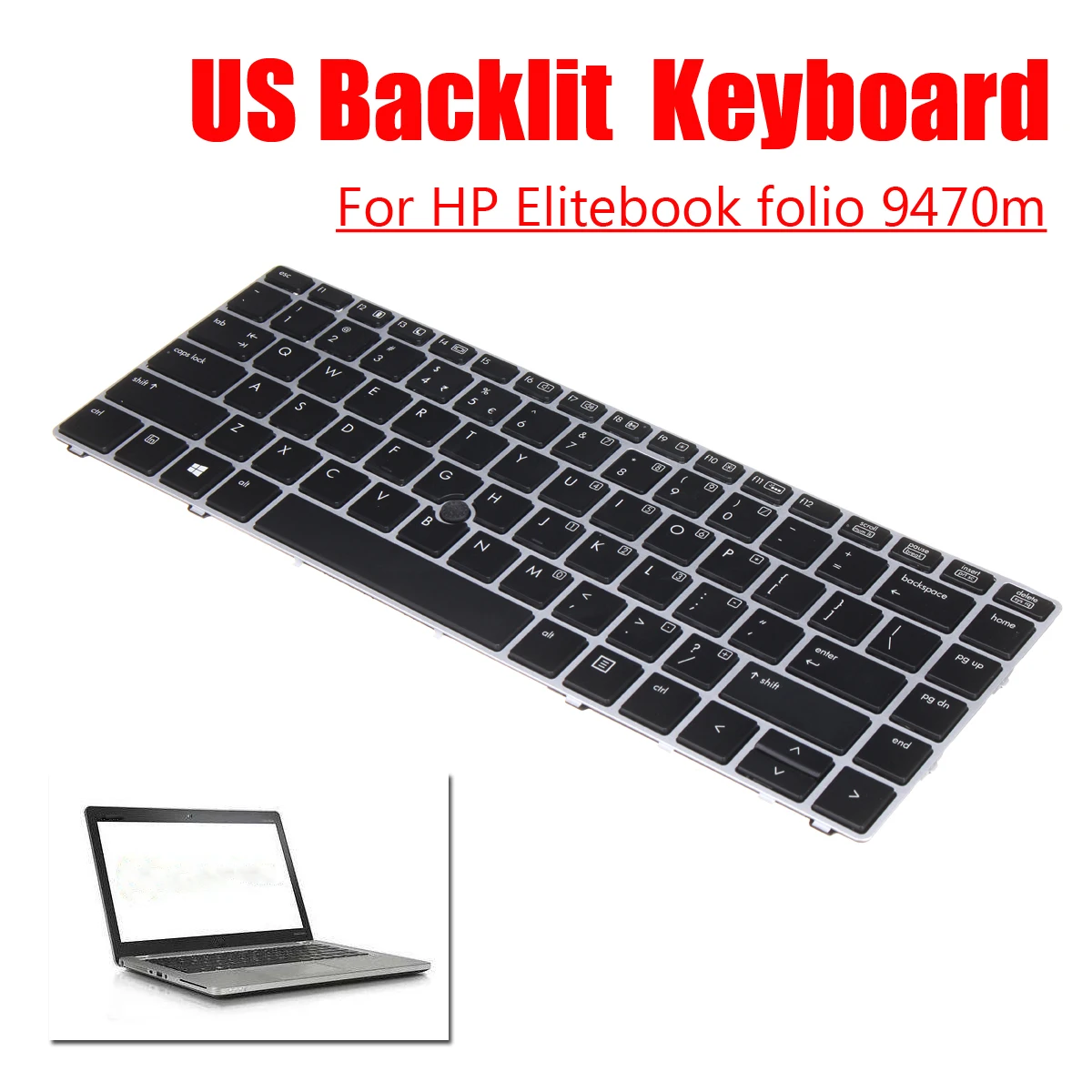 

Keyboard For HP Elitebook folio 9470m PC Laptop Notebook 697685-001 Computer Replacement Keyboards
