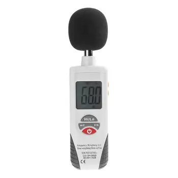 

HT850 Handheld Portable Noise Meter Sound Level Tester 30-130dB Instrumentation Noise Decibel Monitoring Testers Diagnostic Tool