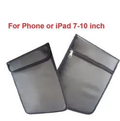 Анти-сканирования карты PU Сумка для телефонов и 7-10 "Pad ж/излучения jammer сумка и радиационной безопасности защиты чехол PU для телефонов против