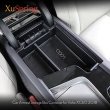 Украшение интерьера автомобиля консоли подлокотник ящик для хранения Контейнер для Volvo XC60 XC90 S90 для леворульных автомобилей, автомобильные аксессуары