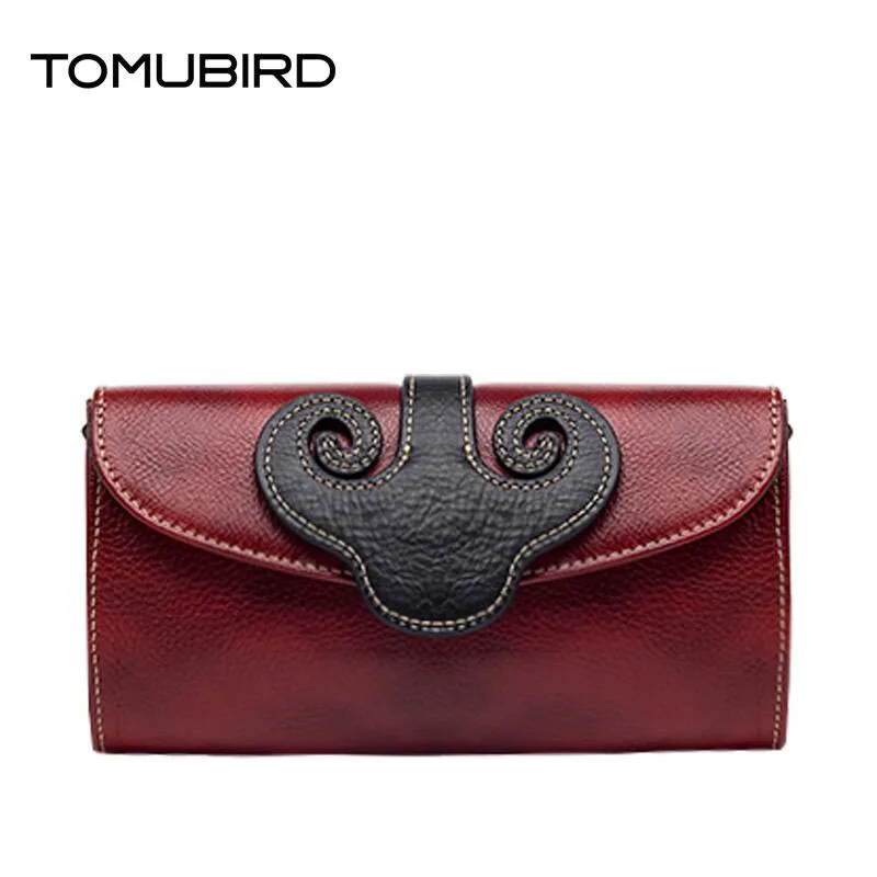 

TOMUBIRD 2017 new fashion chinese style superior cowhide Leather women clutch bag embossed genuine leather women shoulder bag