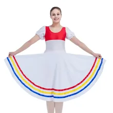 Розничная,, красное и белое классическое танцевальное платье для девочек и девушек всех размеров