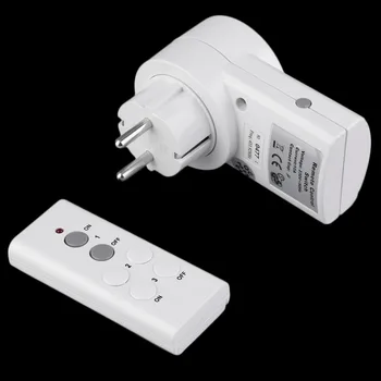 

New 1pcs Wireless Remote Control Power Outlet Light Switch Socket 1pcs Remote EU Plug