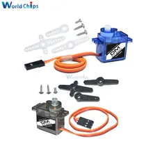 Bricolage plus 1 pièces Rc Mini Micro 9g 1.6 KG Servo SG90 MG90S pour arduino RC 250 450 6CH pour hélicoptère avion voiture bateau bricolage(China)