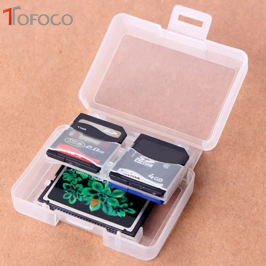 3 шт. TOFOCO пластиковый кошелек с отделами для карт для samsung SD Micro SD T-Flash Card Backpacker EDC инструмент