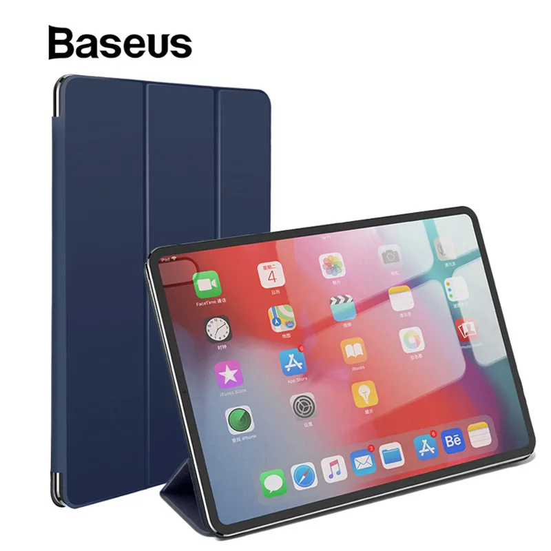 Чехол Baseus для iPad Pro 11 12 9 2018 из искусственной кожи чехол Магнитный ультра тонкий