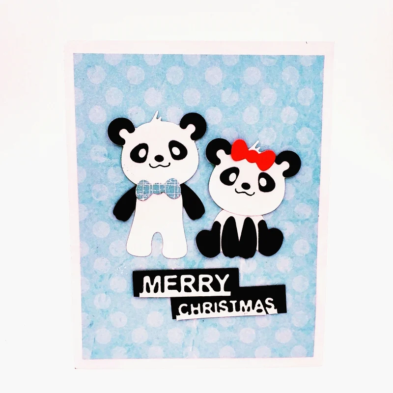 

DUOFEN 2018 New Chinese panda animal metal Cutting Dies Stencils for DIY Scrapbooking Die Cuts Paper Cards craft dies