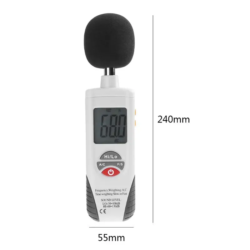 

30-130dBA Digital Sound Level Meter noise meter mini automatic backlight Handheld portable household tester Diagnostic Tool