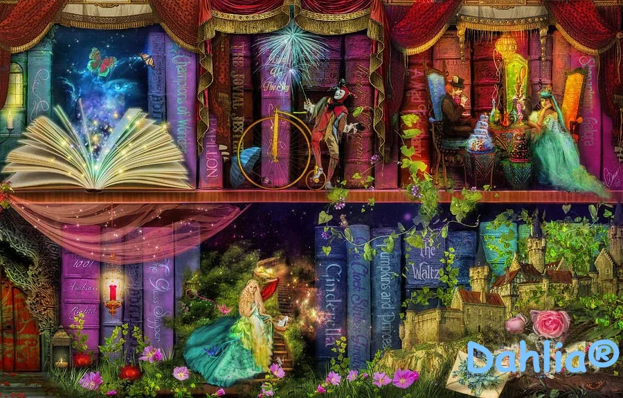 Сказочная книжная полка Elf абстрактная ручная вышивка наборы для вышивки