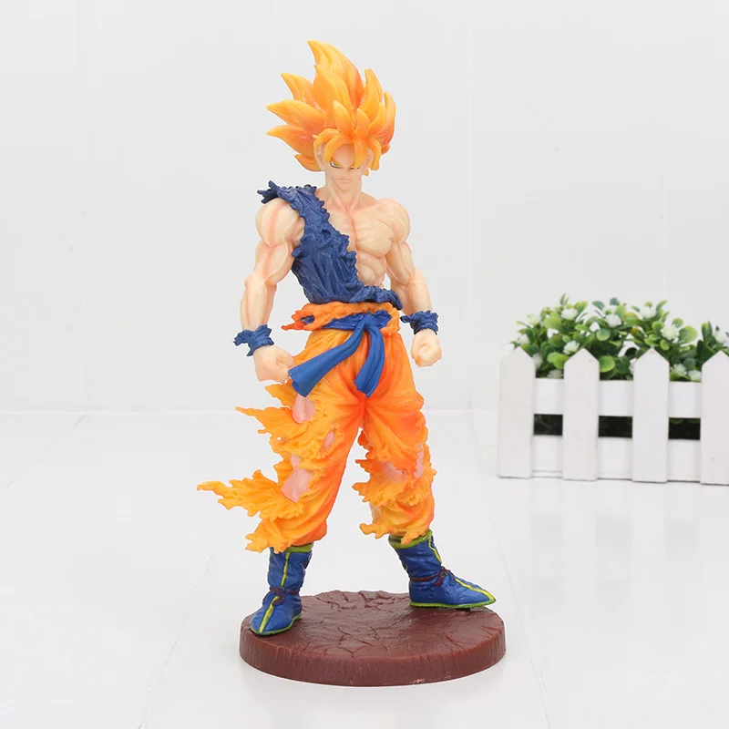 Brinquedos SCultures Dragon Ball Z фигурки игрушки воскрешение F с рисунками из комикса «Жемчуг дракона», стиль Бог, супер сайян сын Goku vegeta ячейки - Цвет: new goku oppbag