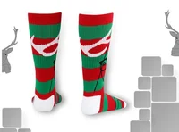 Women Men Winter Socks Christmas Warm Wool Sock Cute Snowflake Deer Comfort High elasticity quality fashion holiday gift socks