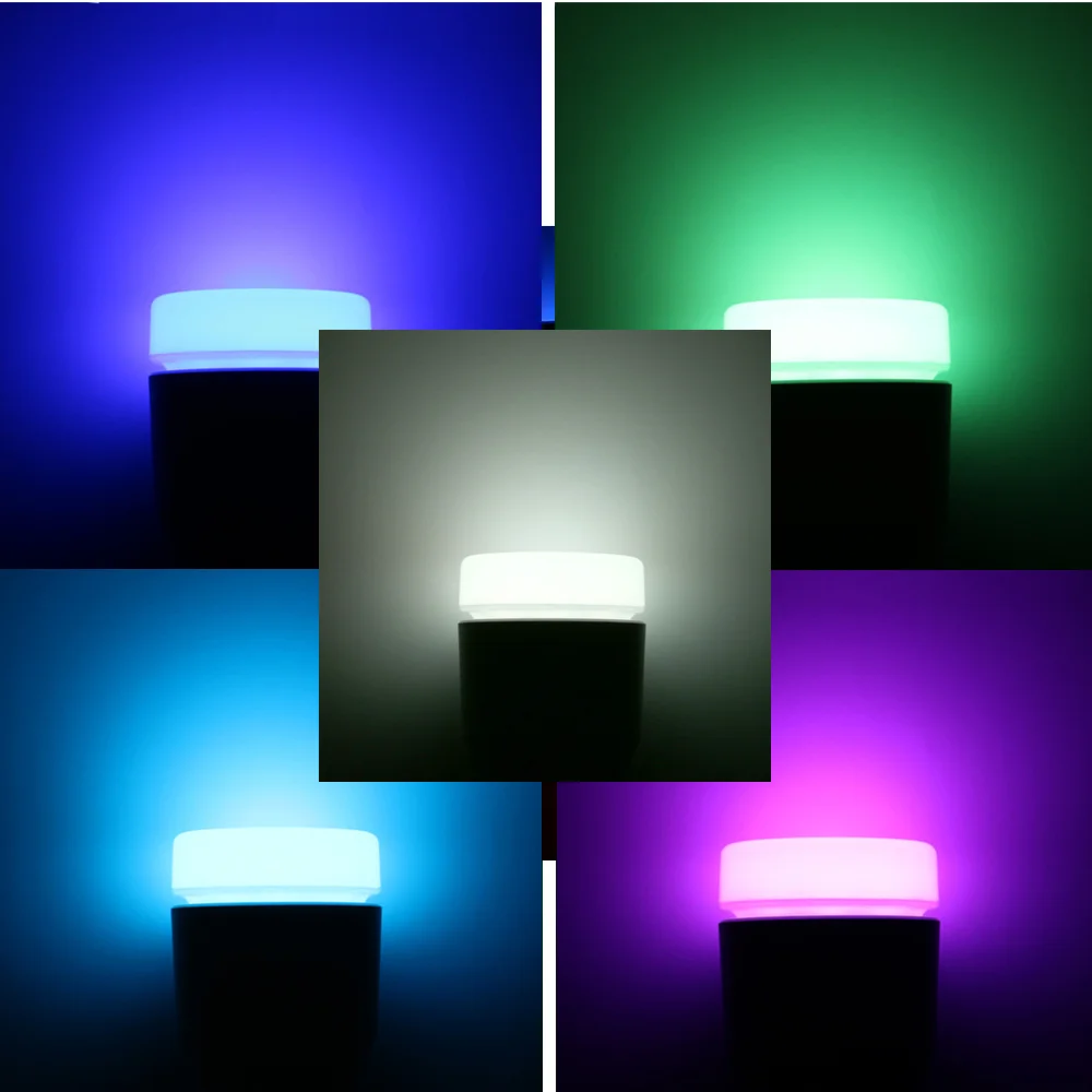 2018 Новая цветная (RGB) Светодиодная лампа E27 110 V 220 RGBW светодиодная 7 W 5050 + 2835SMD