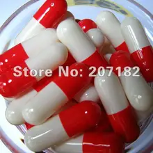 10000 шт./упак.) крышка и тело разделены 00# красная/белая капсула, желатиновая капсула, пустая капсула