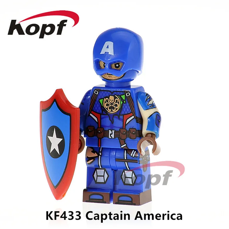 20Pcs Building Blocks Super Heroes Avengers INFINITY WAR Captain America Proxima Night Iron Man Thanos Toys for children KF433