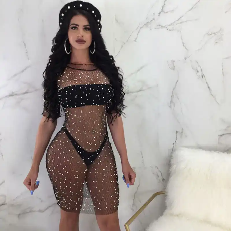 see thru bathing suit cover ups