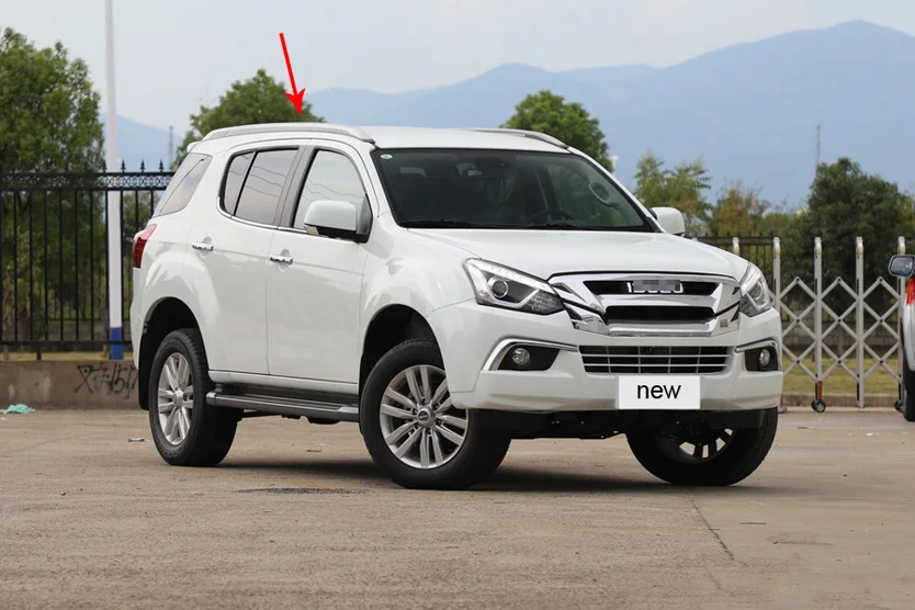 Новое поступление, багажник на крышу, рейка на крышу для Isuzu MU-X MUX, стиль, только для украшения, обновленная внешняя форма