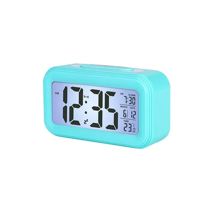 Creative Battery Operated LCD Temperature Display Nightlight Digital
